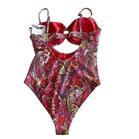 Jessica Simpson Summer Dreaming One Piece Swimming Suit Medium New - Picture 5 of 6